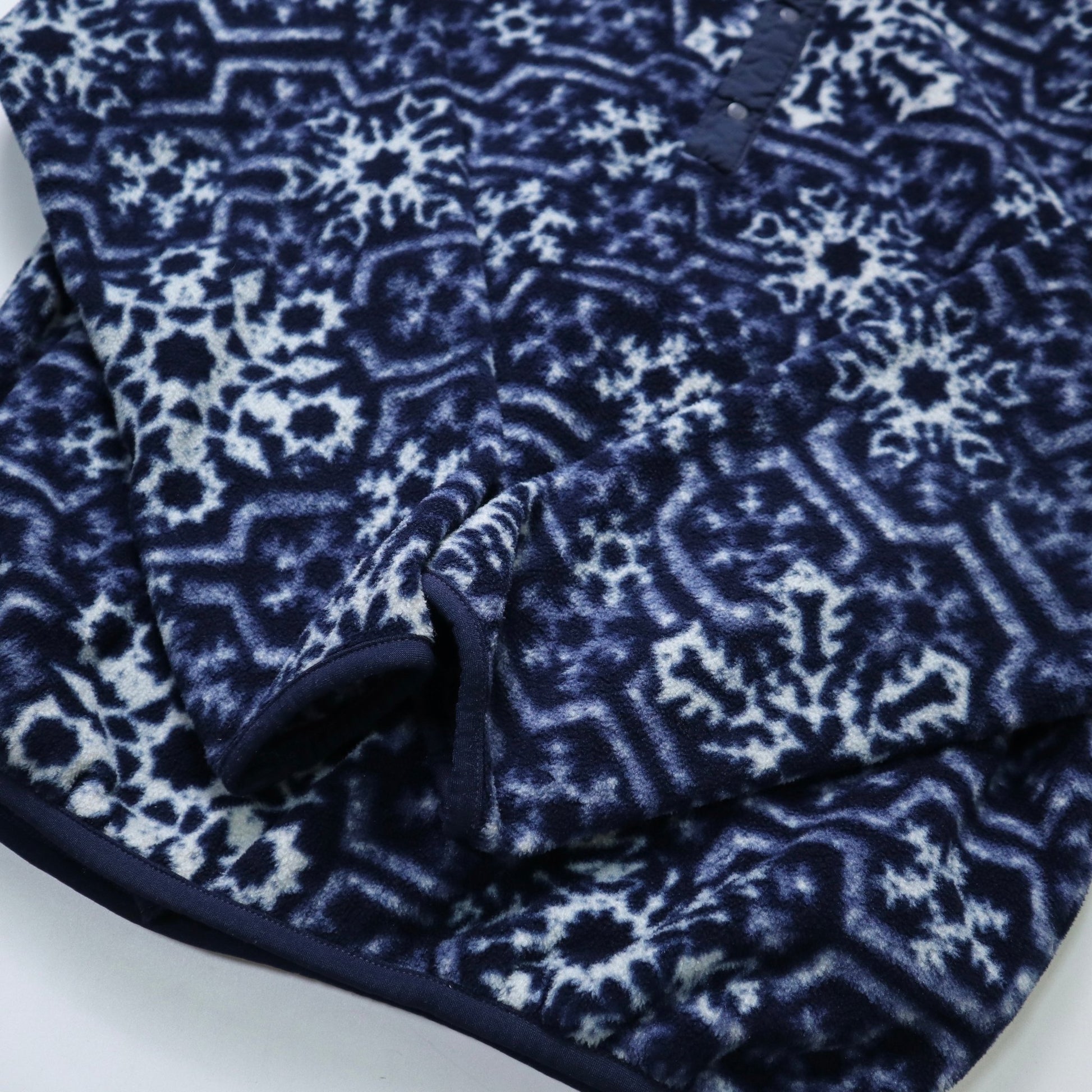 80 - 90s L.L.Bean 雪花圖騰抓毛絨套頭衫 - 富士鳥古著