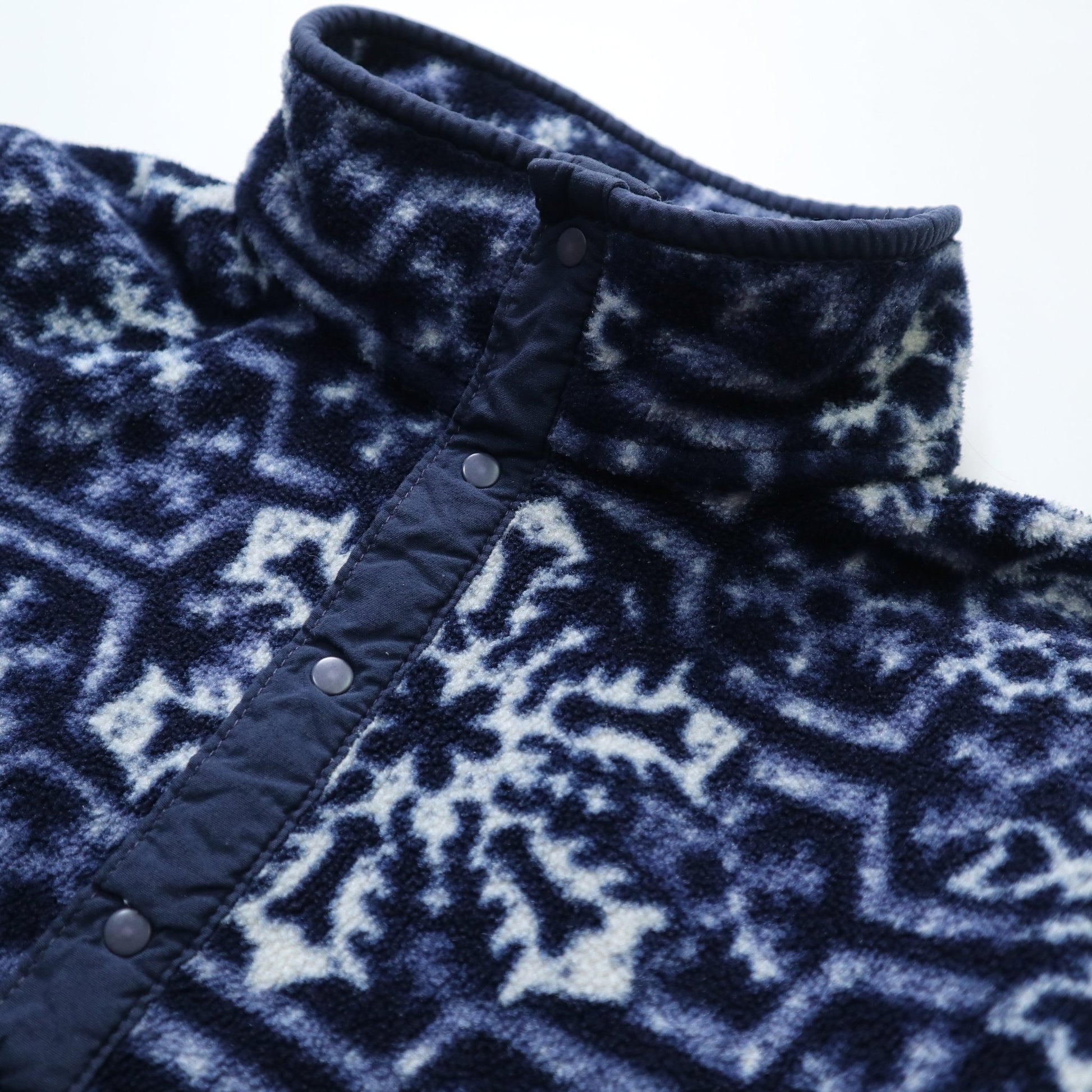 80 - 90s L.L.Bean 雪花圖騰抓毛絨套頭衫 - 富士鳥古著