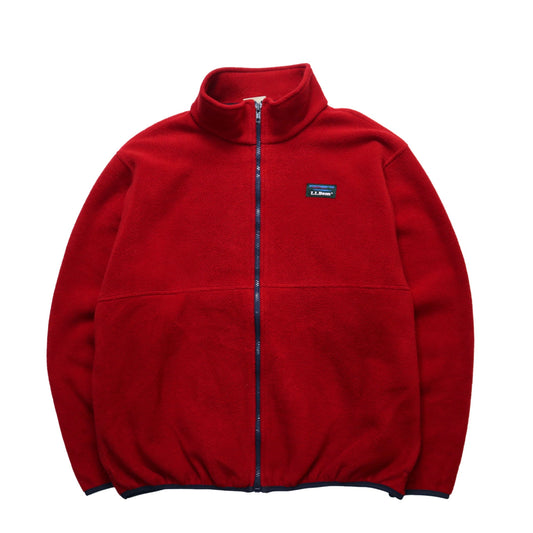 80 - 90s L.L.Bean 美國製 紅色抓毛絨外套 - 富士鳥古著