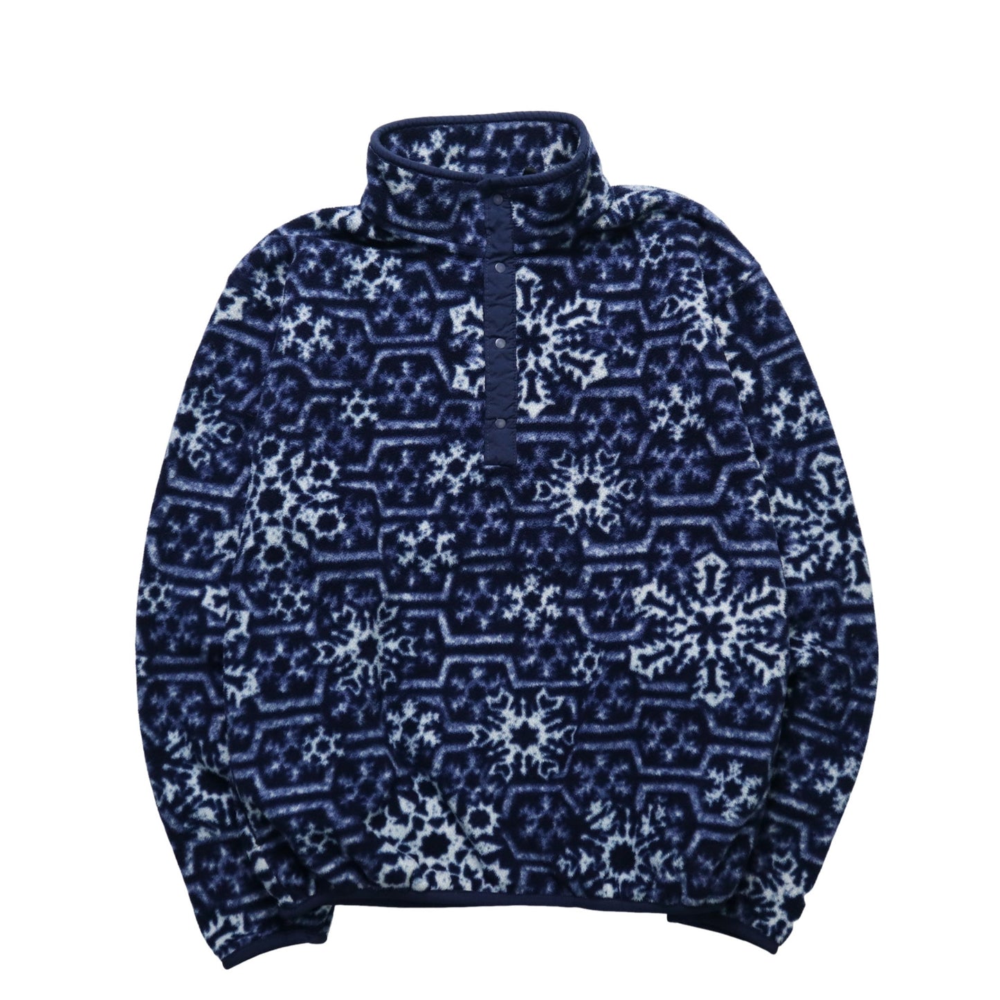 80 - 90s L.L.Bean 雪花圖騰抓毛絨套頭衫 - 富士鳥古著