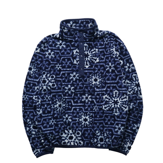 80 - 90s L.L.Bean 雪花圖騰抓毛絨套頭衫 - 富士鳥古著