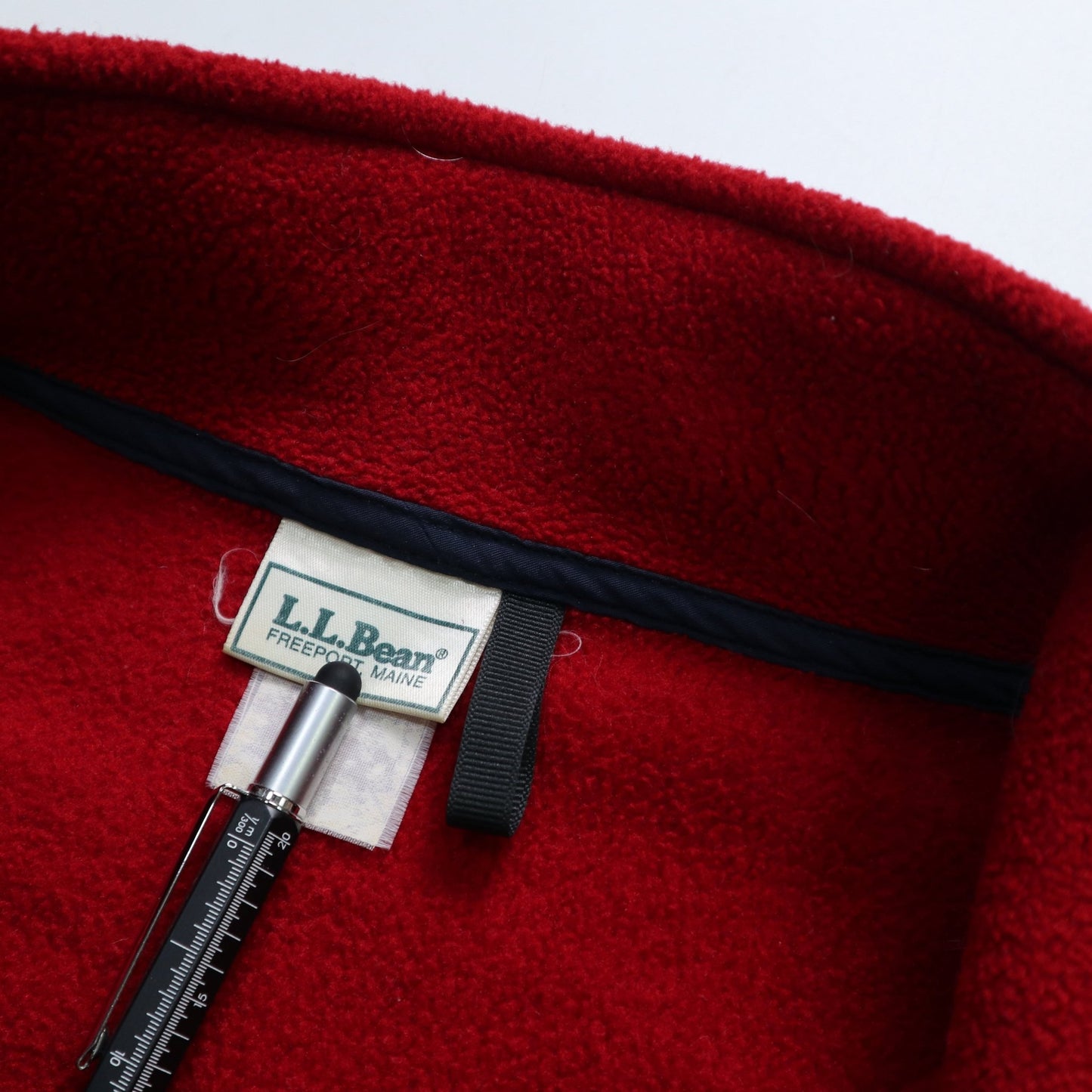 80 - 90s L.L.Bean 美國製 紅色抓毛絨外套 - 富士鳥古著