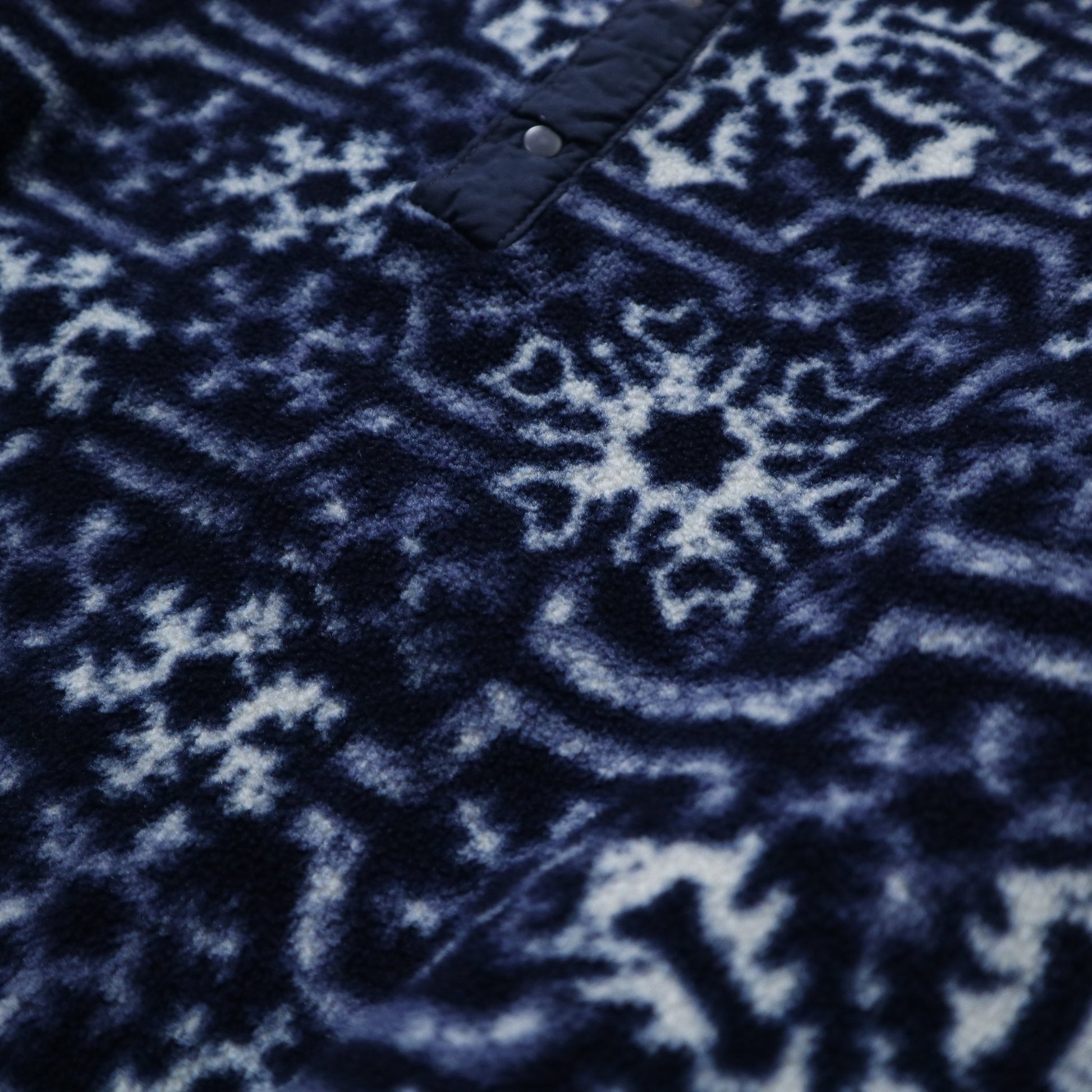 80 - 90s L.L.Bean 雪花圖騰抓毛絨套頭衫 - 富士鳥古著