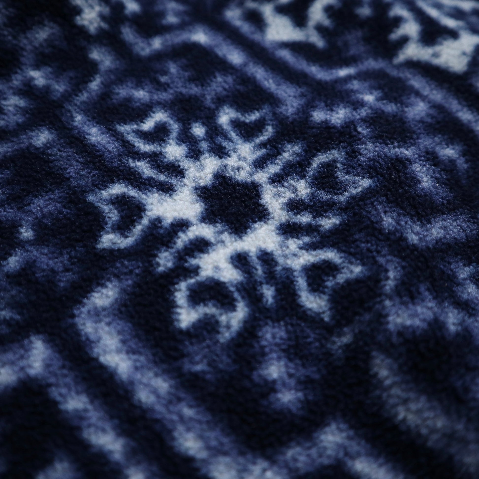 80 - 90s L.L.Bean 雪花圖騰抓毛絨套頭衫 - 富士鳥古著