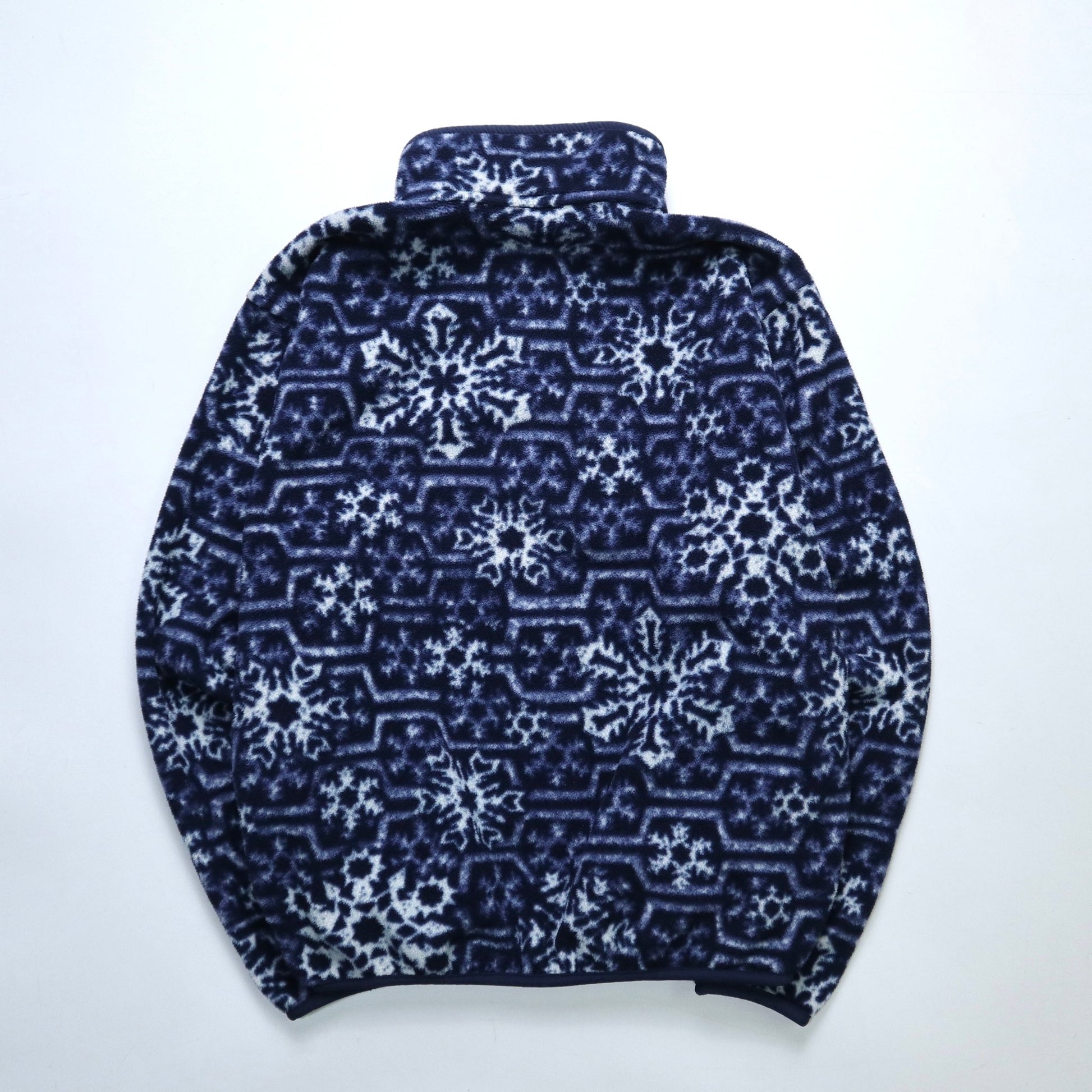 80 - 90s L.L.Bean 雪花圖騰抓毛絨套頭衫 - 富士鳥古著