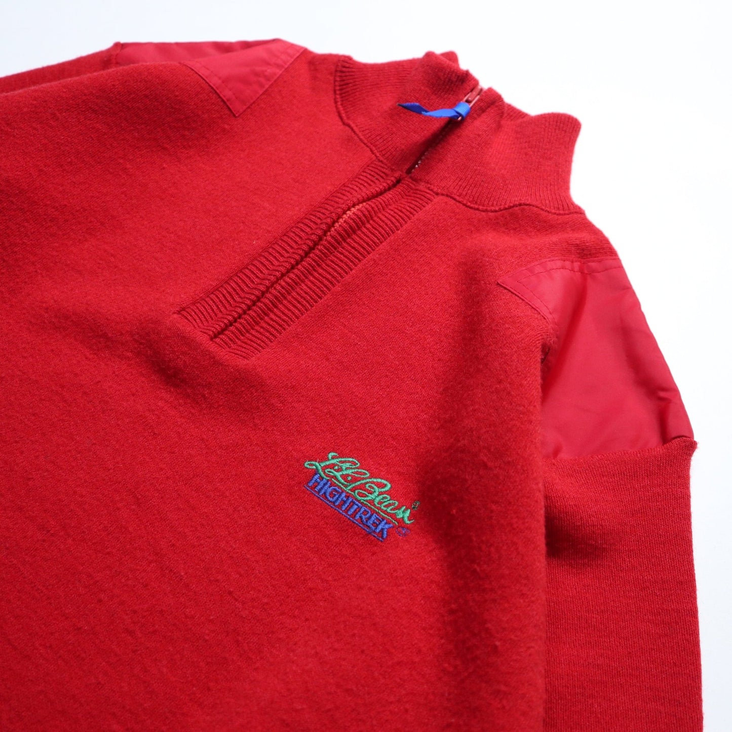 80 - 90s L.L.Bean HIGHTREK 美國製 紅色針織套頭衫 - 富士鳥古著