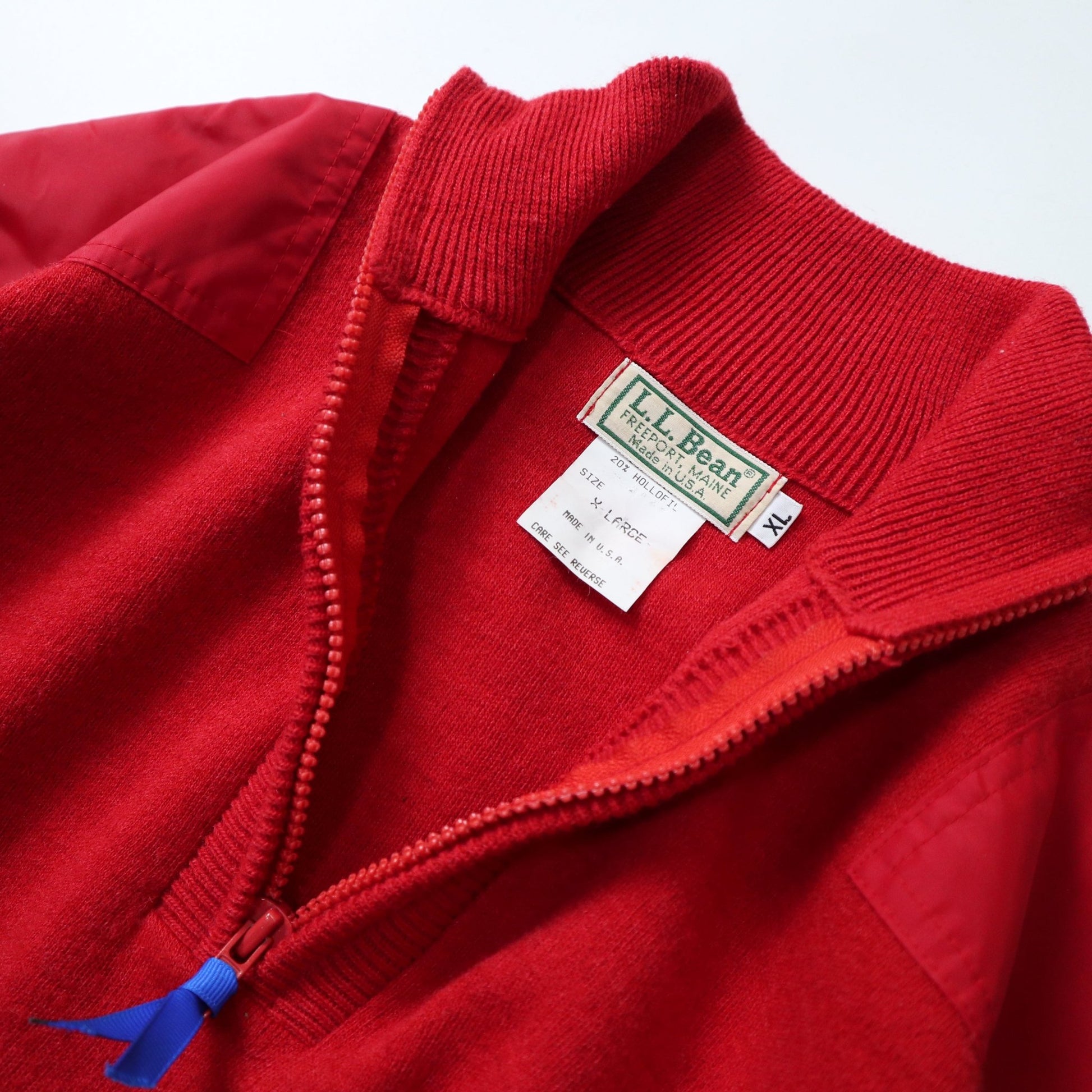 80 - 90s L.L.Bean HIGHTREK 美國製 紅色針織套頭衫 - 富士鳥古著