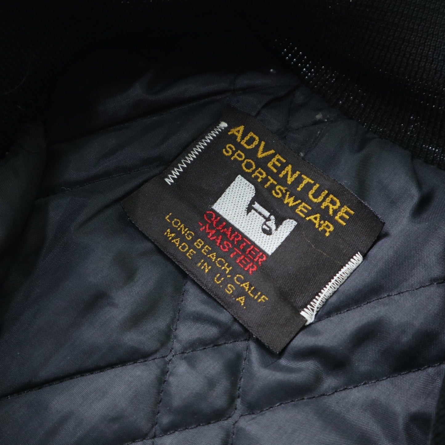 80 - 90s 美國製 POW/MIA 黑色緞面紀念夾克 - 富士鳥古著