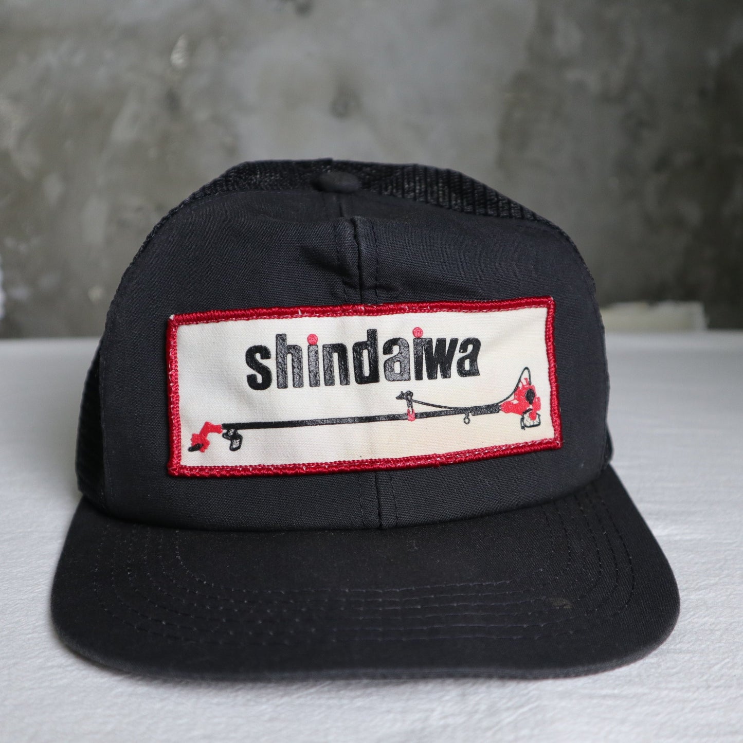 80 - 90s 美國製 Shindaiwa 黑色卡車司機帽 - 富士鳥古著