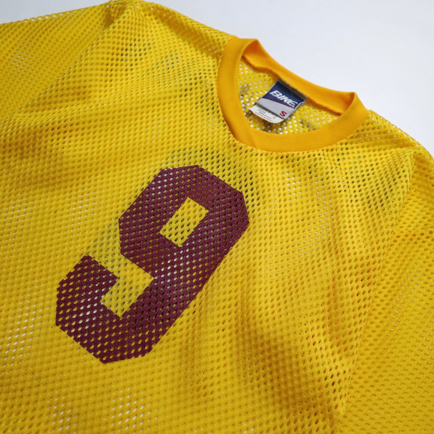 80s American-made BIKE Wonder woman yellow American football net jersey