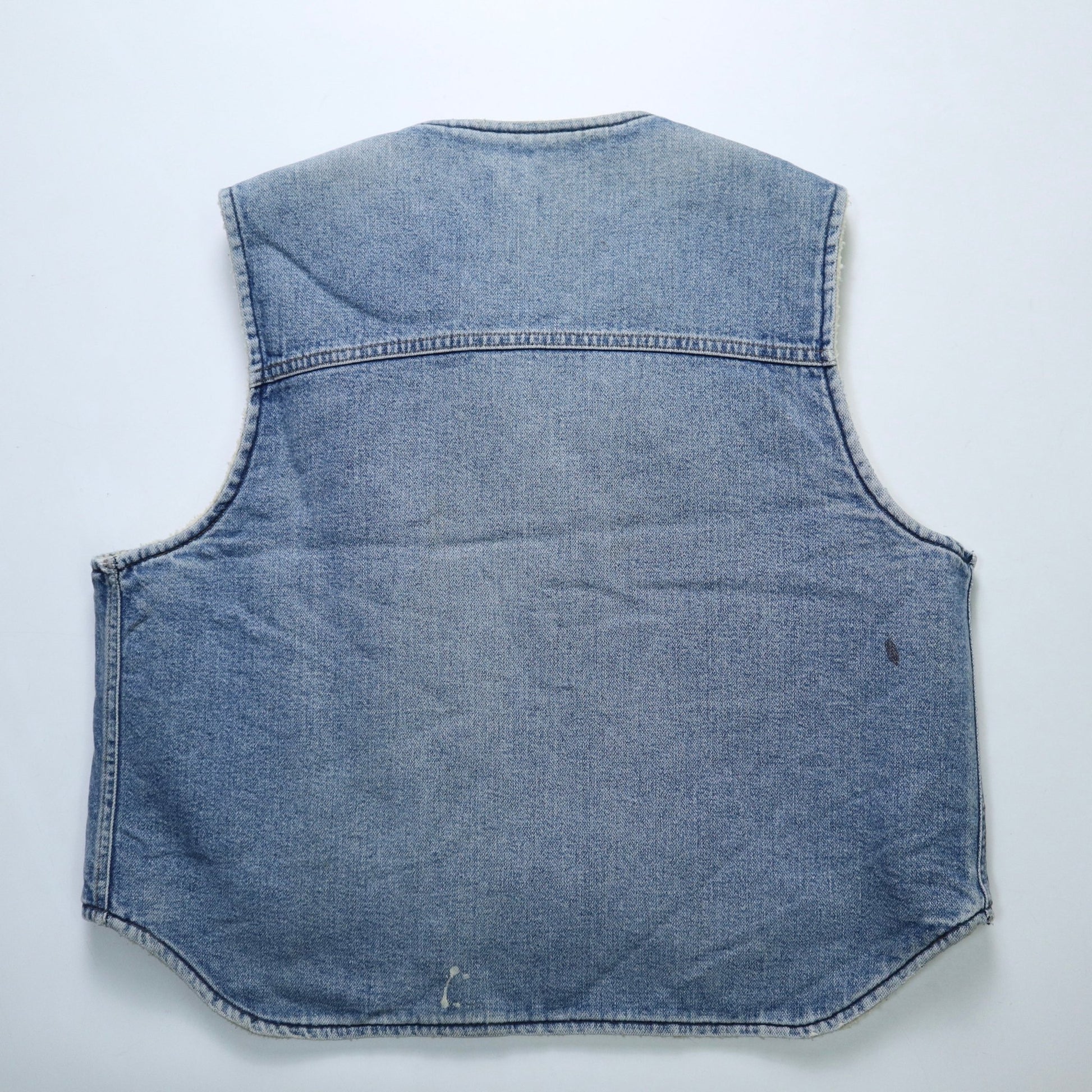80s Carhartt 美國製 丹寧羔羊背心 - 富士鳥古著
