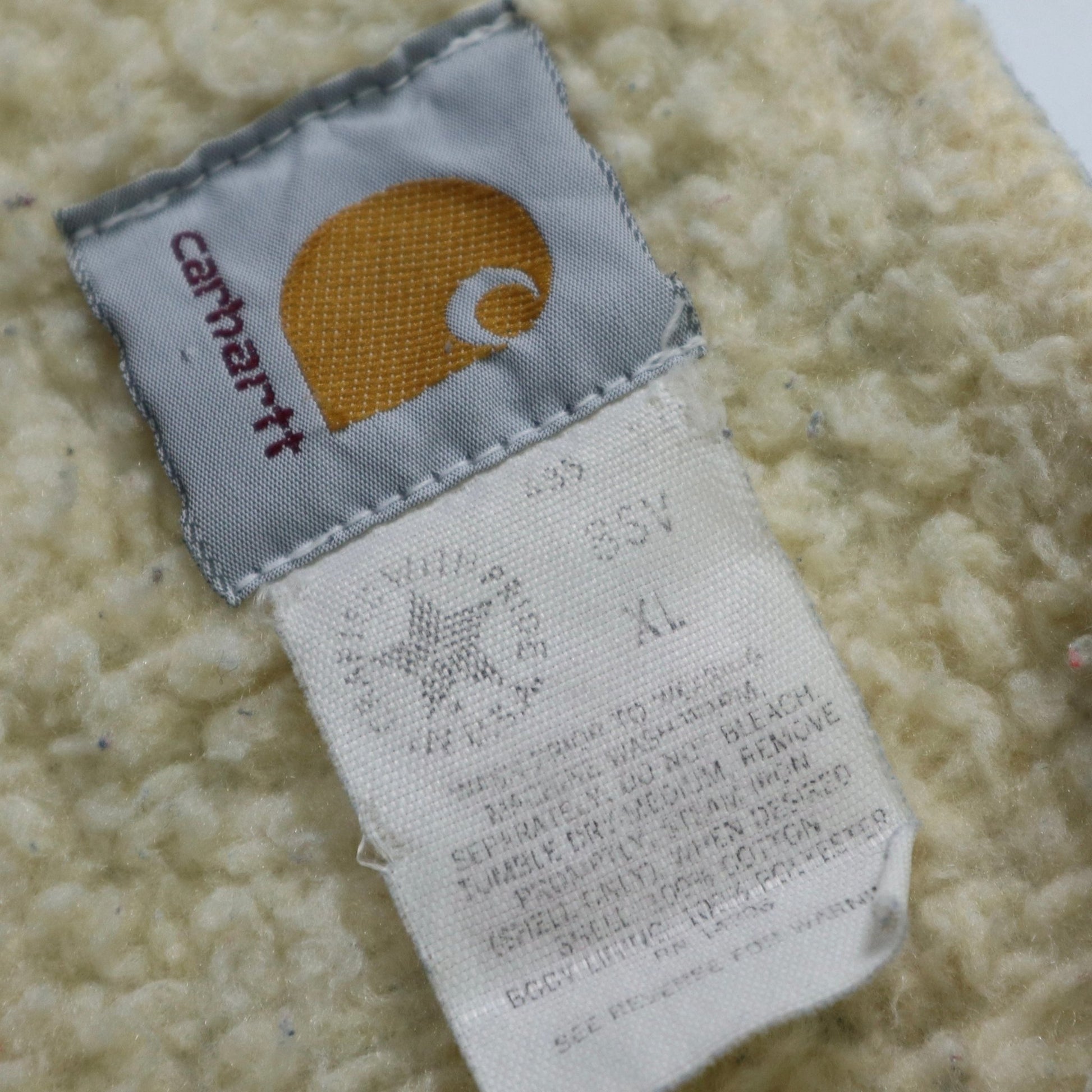 80s Carhartt 美國製 丹寧羔羊背心 - 富士鳥古著