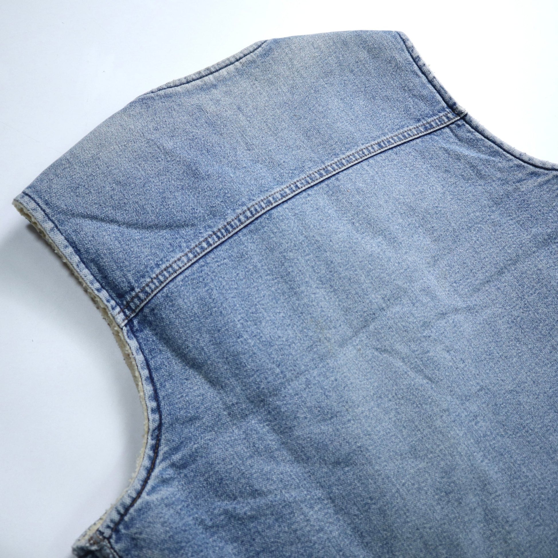 80s Carhartt 美國製 丹寧羔羊背心 - 富士鳥古著