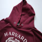80s Champion 美國製 Harvard 酒紅色連帽衛衣 帽tee - 富士鳥古著