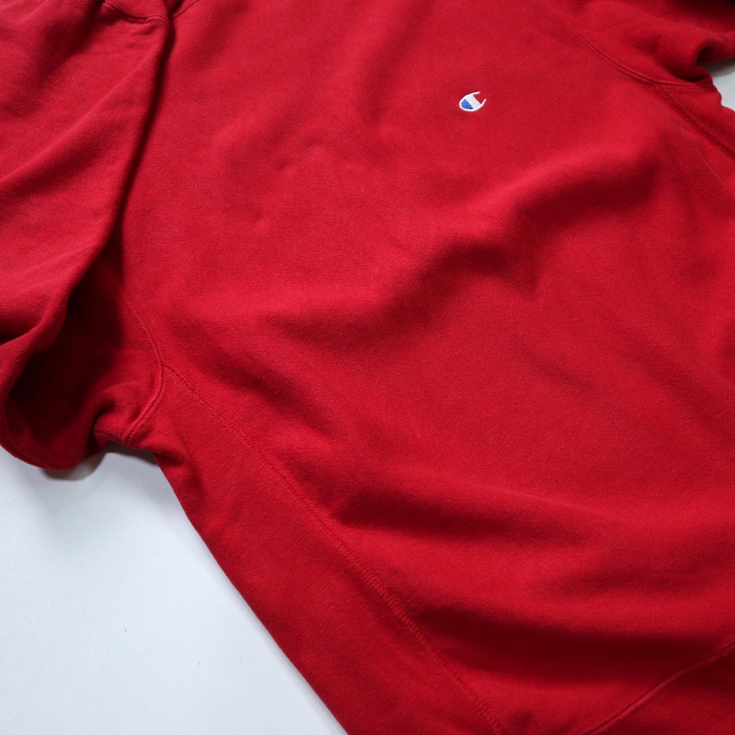 80s Champion 美國製 Reverse Weave 紅色素面衛衣 - 富士鳥古著