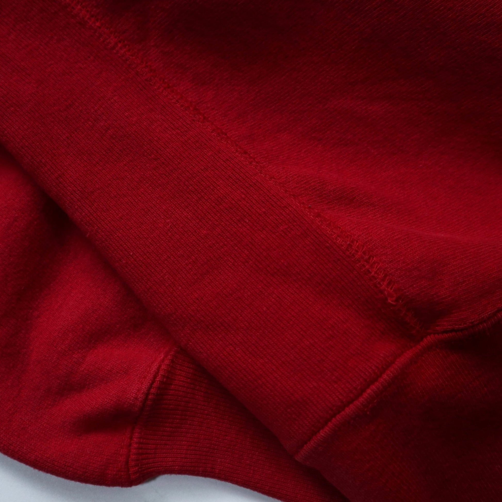 80s Champion 美國製 Reverse Weave 紅色素面衛衣 - 富士鳥古著