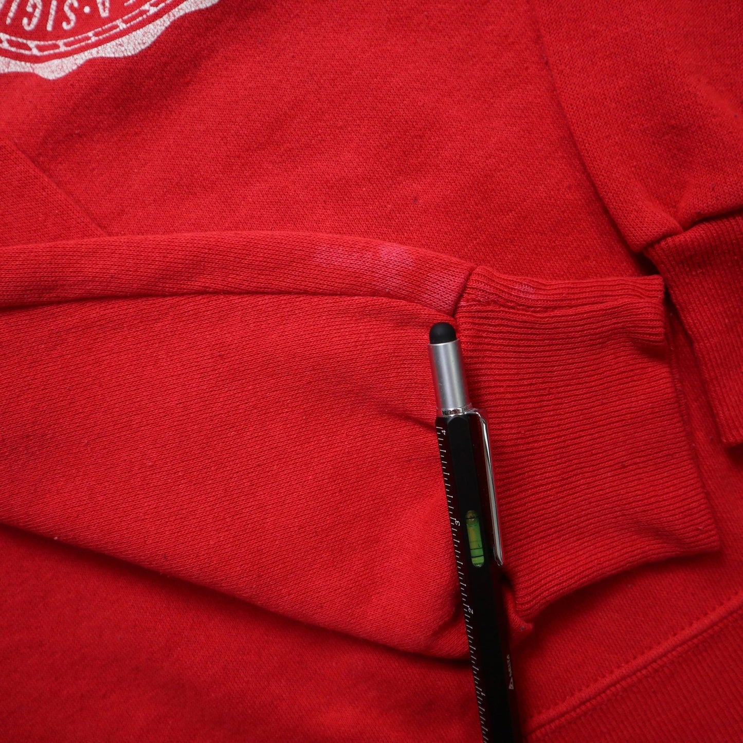 80s Champion 美國製 Rutgers University 紅色圓領衛衣 - 富士鳥古著