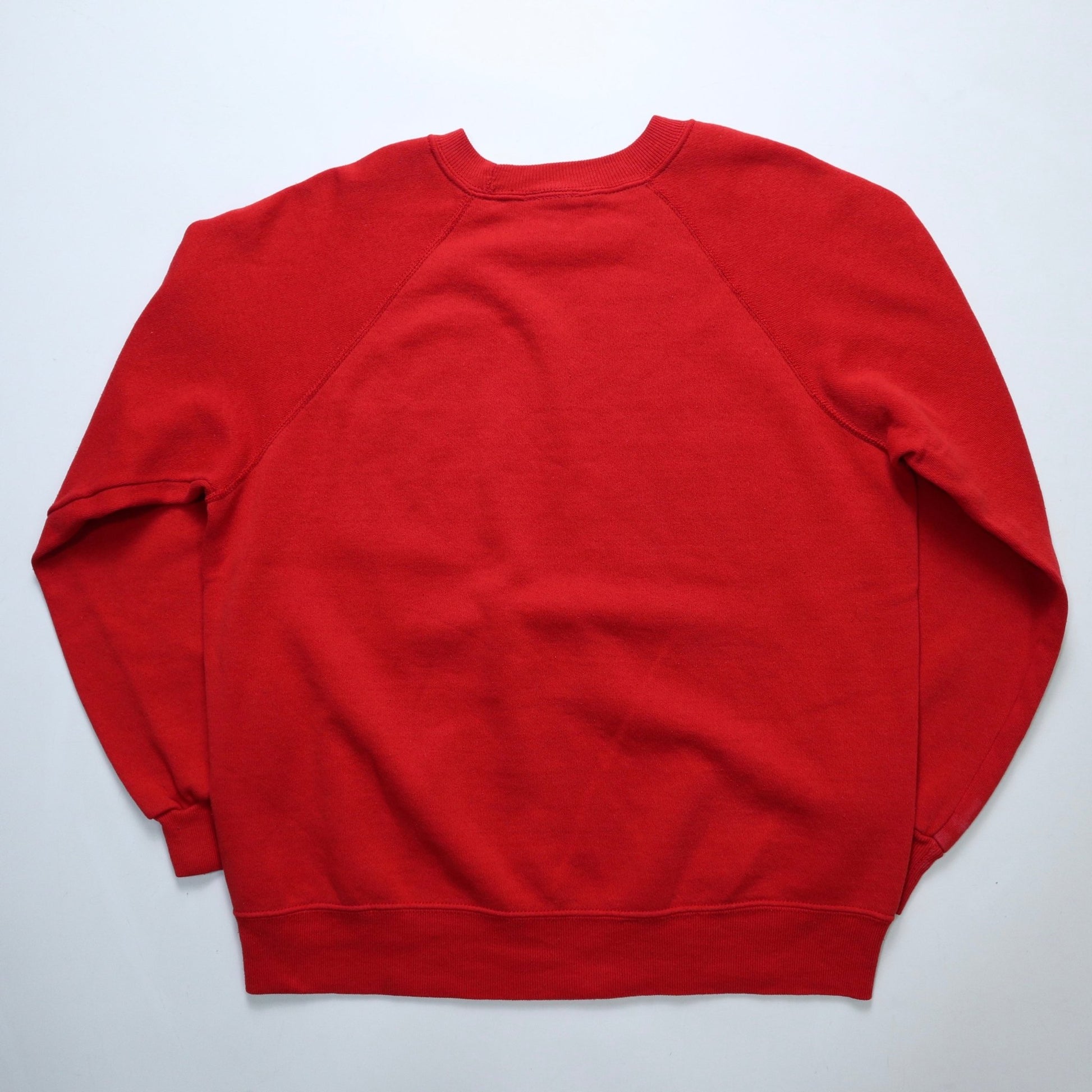 80s Champion 美國製 Rutgers University 紅色圓領衛衣 - 富士鳥古著