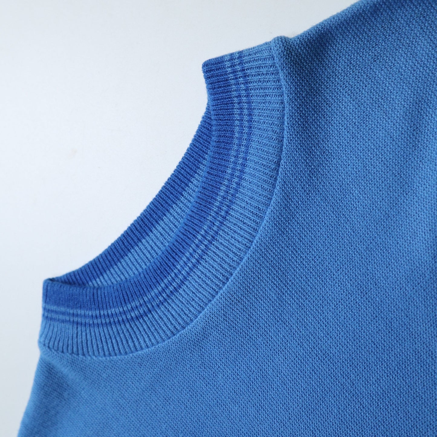 80s Charterhall Sportswear 藍色短袖針織衫 - 富士鳥古著