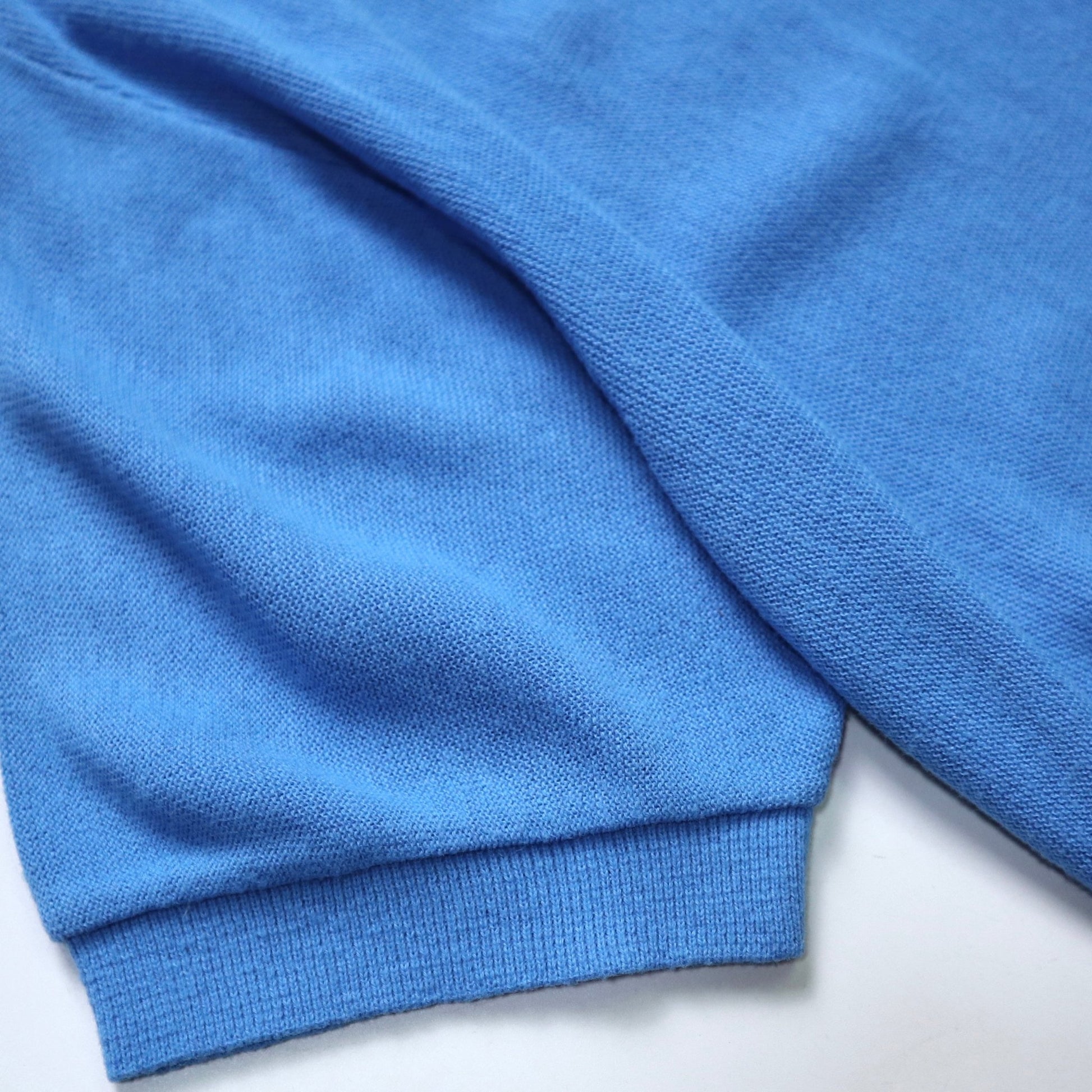 80s Charterhall Sportswear 藍色短袖針織衫 - 富士鳥古著