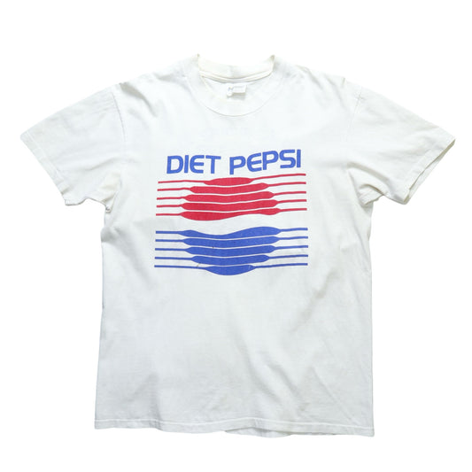 80s 美國製 DIET PEPSI 消防隊嘉年華路跑紀念tee - 富士鳥古著