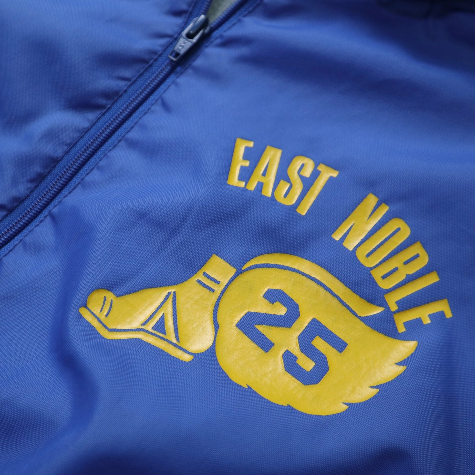 80s 美國製 EAST NOBLE 尼龍連帽套頭衫 - 富士鳥古著