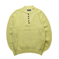 80s Lands’End 檸檬黃亨利領針織衫 - 富士鳥古著
