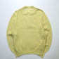 80s Lands’End 檸檬黃亨利領針織衫 - 富士鳥古著
