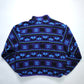 80s L.L.Bean 美國製 藍紫色幾何圖騰抓毛絨套頭衫 - 富士鳥古著