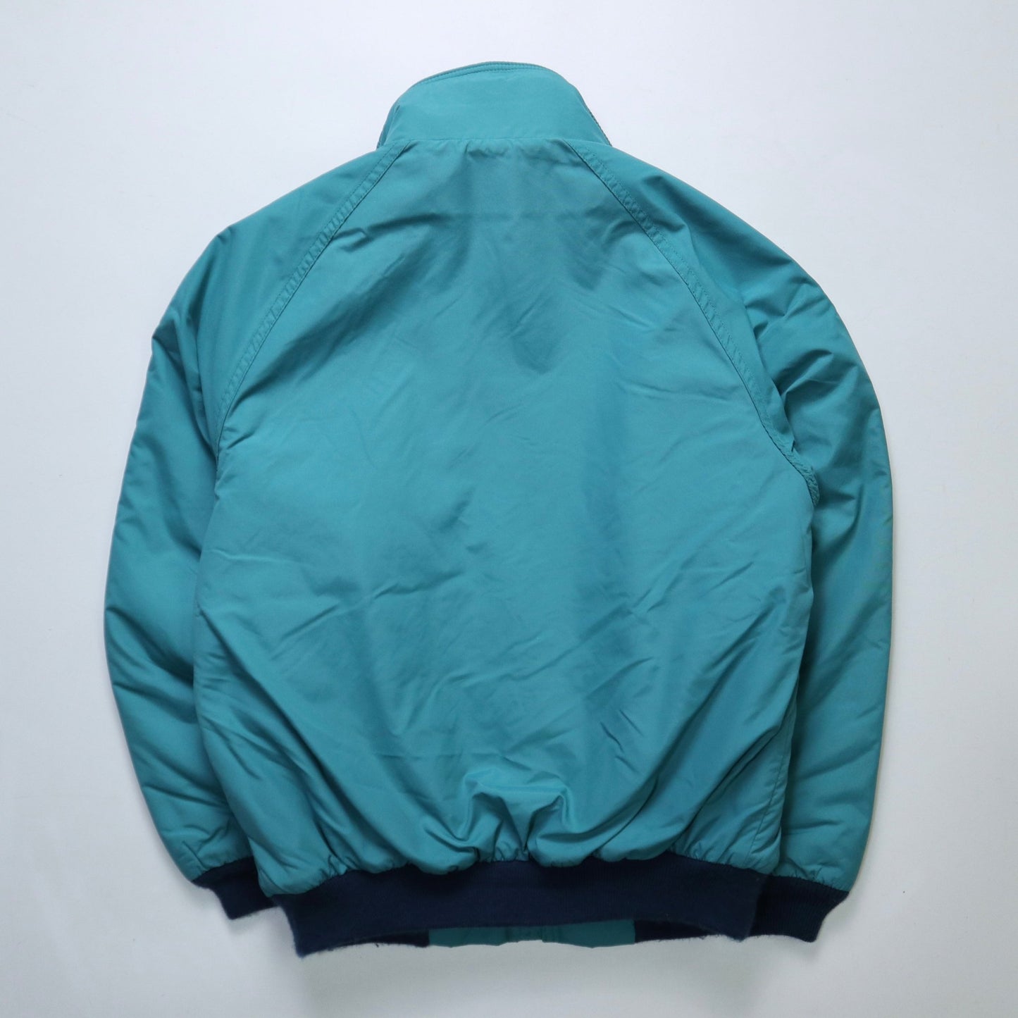 80s L.L.Bean 美國製 藍綠色防風保暖外套 Warm - up jacket - 富士鳥古著