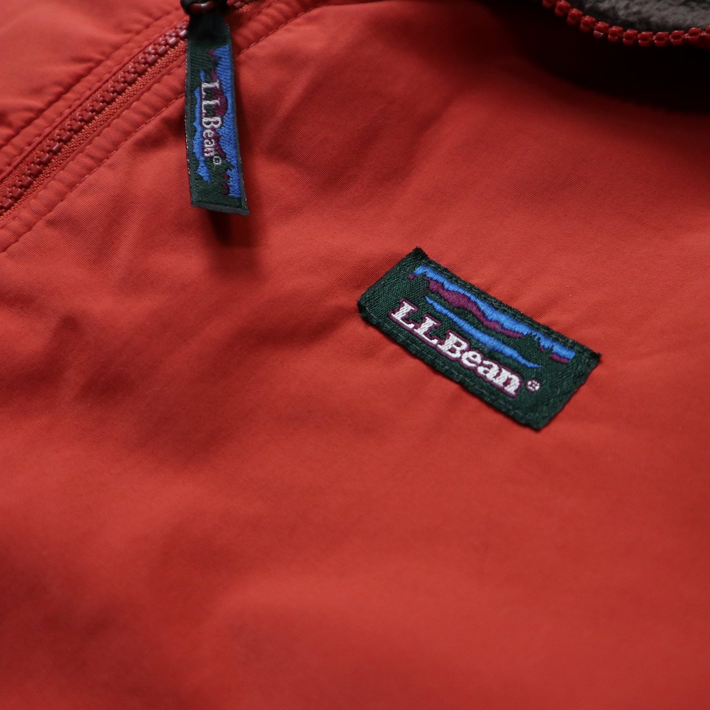 80s L.L.Bean 橘色防風保暖外套 Warm - up jacket - 富士鳥古著