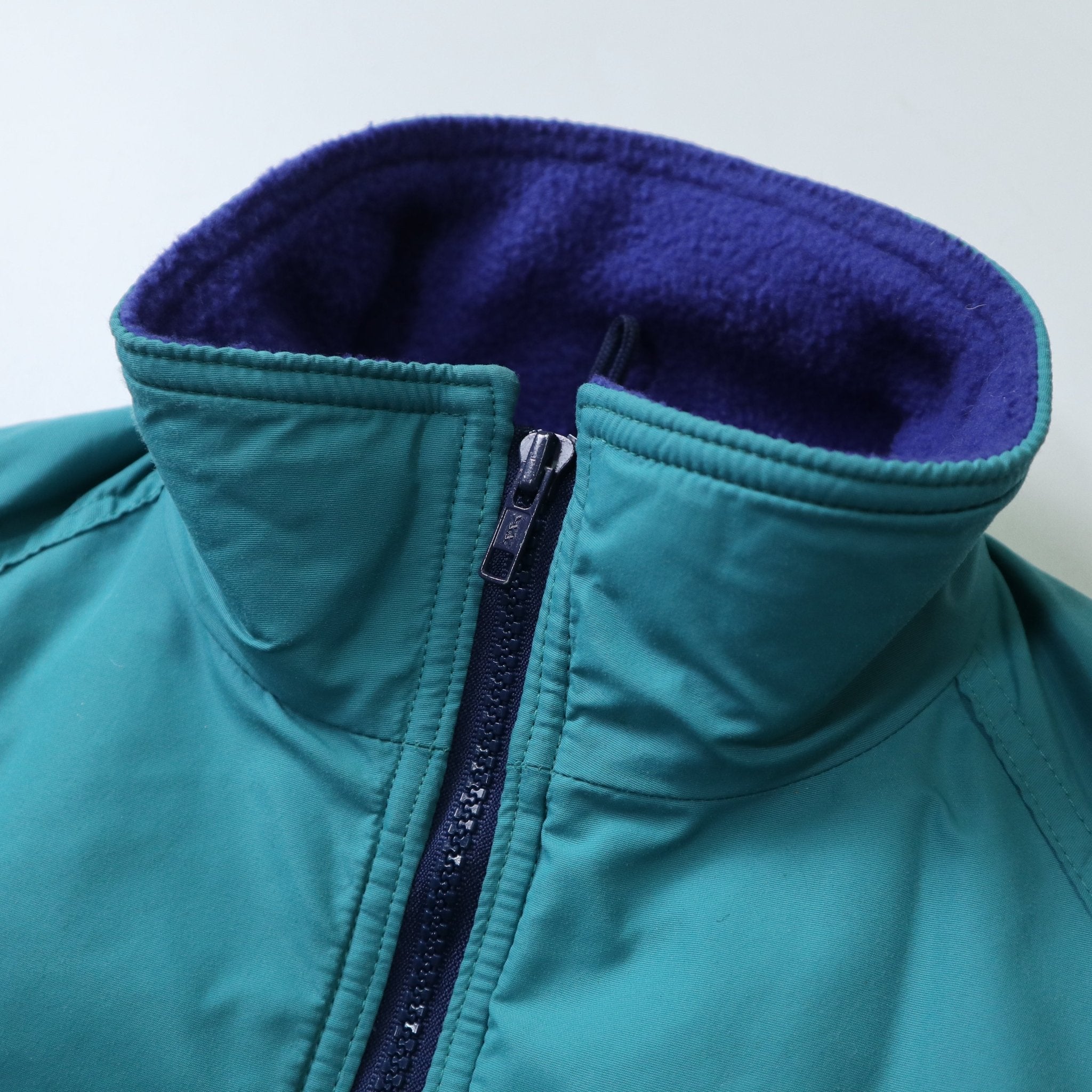 80年代 LLBean USA製 ブルーグリーン ウォームアップジャケット