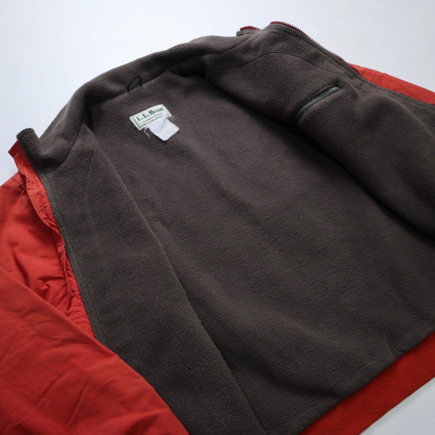 80s L.L.Bean 橘色防風保暖外套 Warm - up jacket - 富士鳥古著