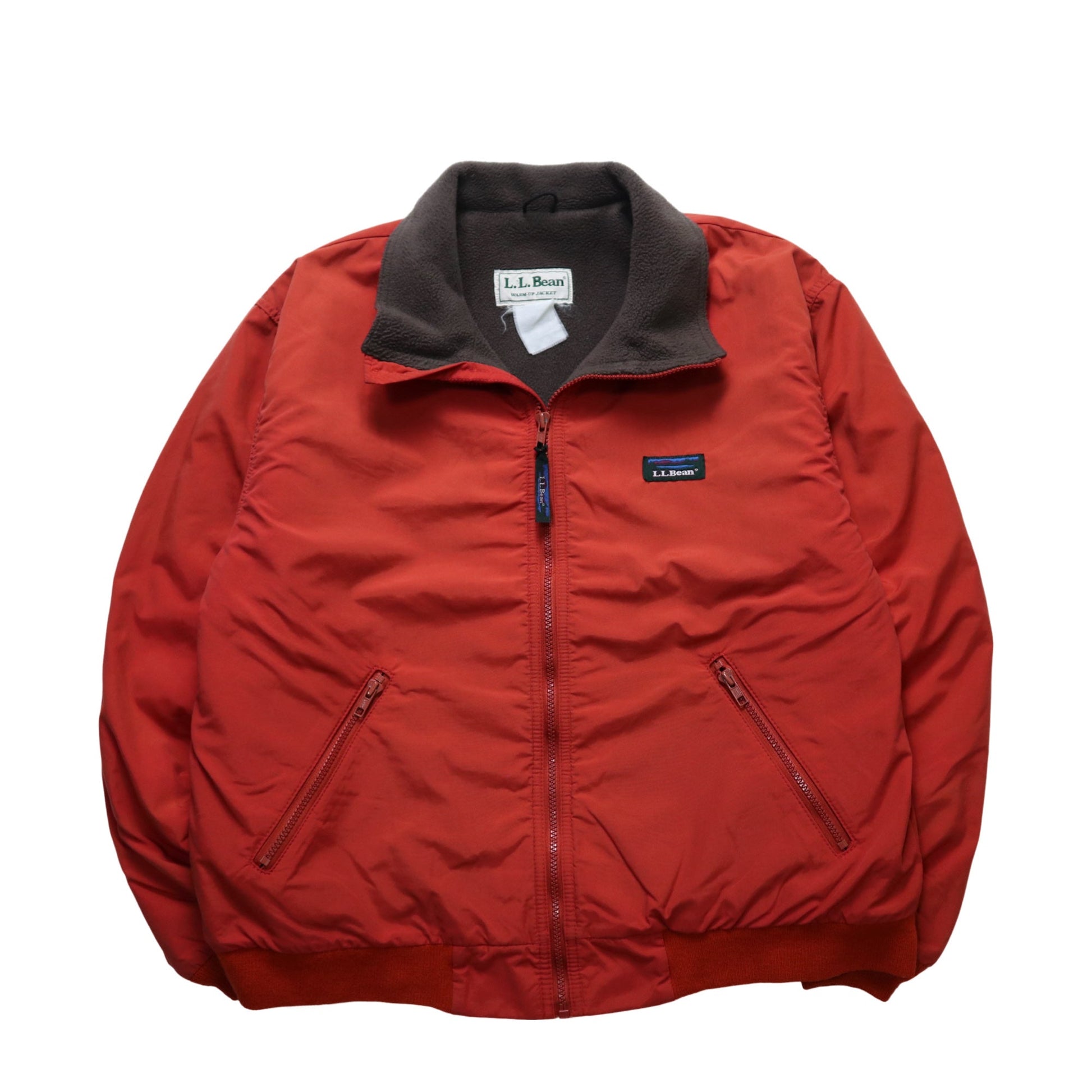 80s L.L.Bean 橘色防風保暖外套 Warm - up jacket - 富士鳥古著