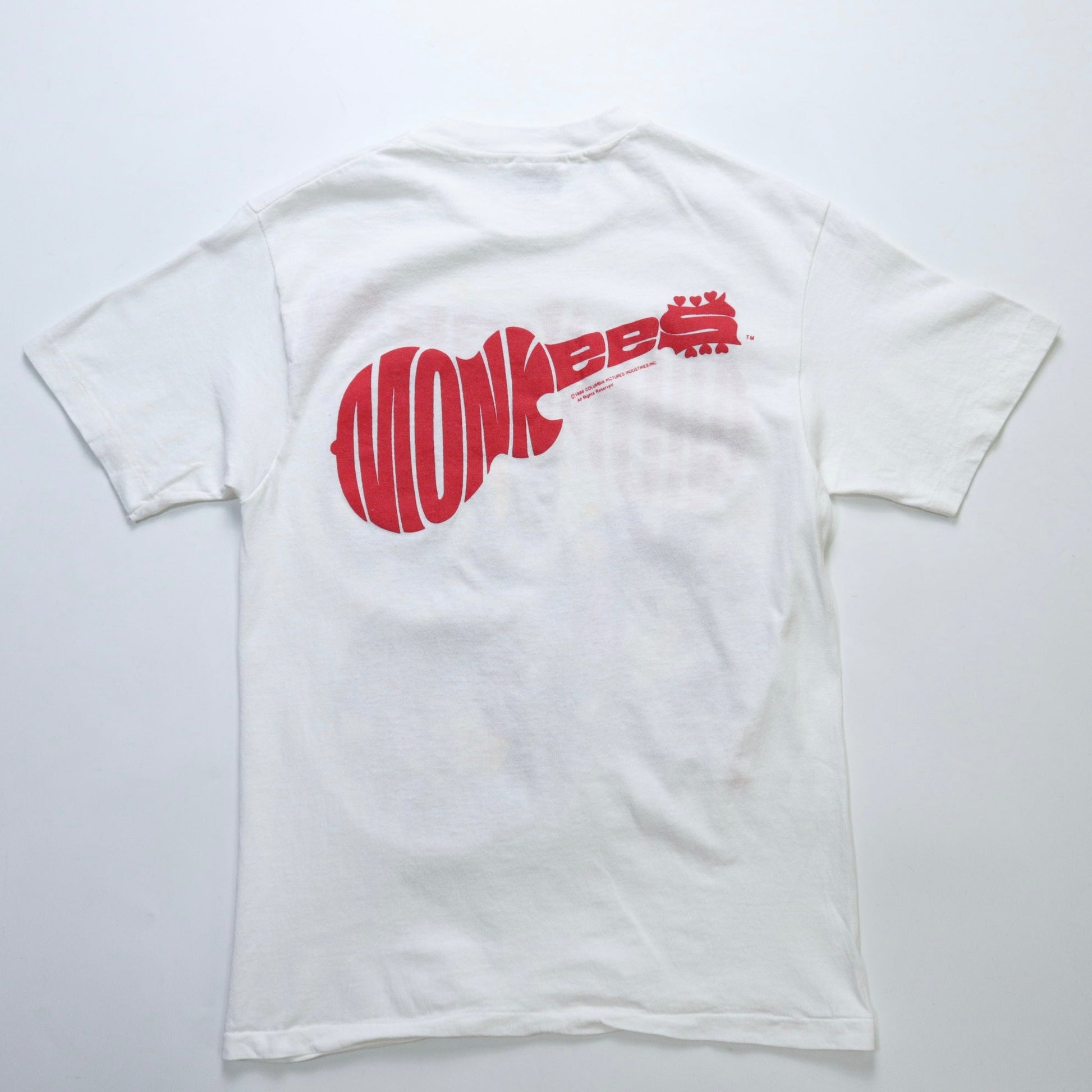 80s 美國製 MONKEES 20th Anniversary T-Shirt - 富士鳥古著