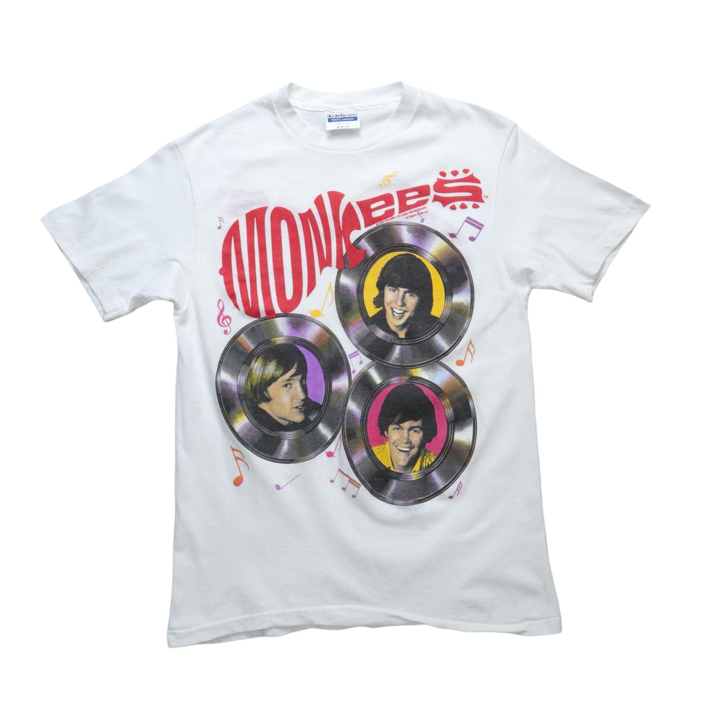 80s 美國製 MONKEES 20th Anniversary T-Shirt - 富士鳥古著