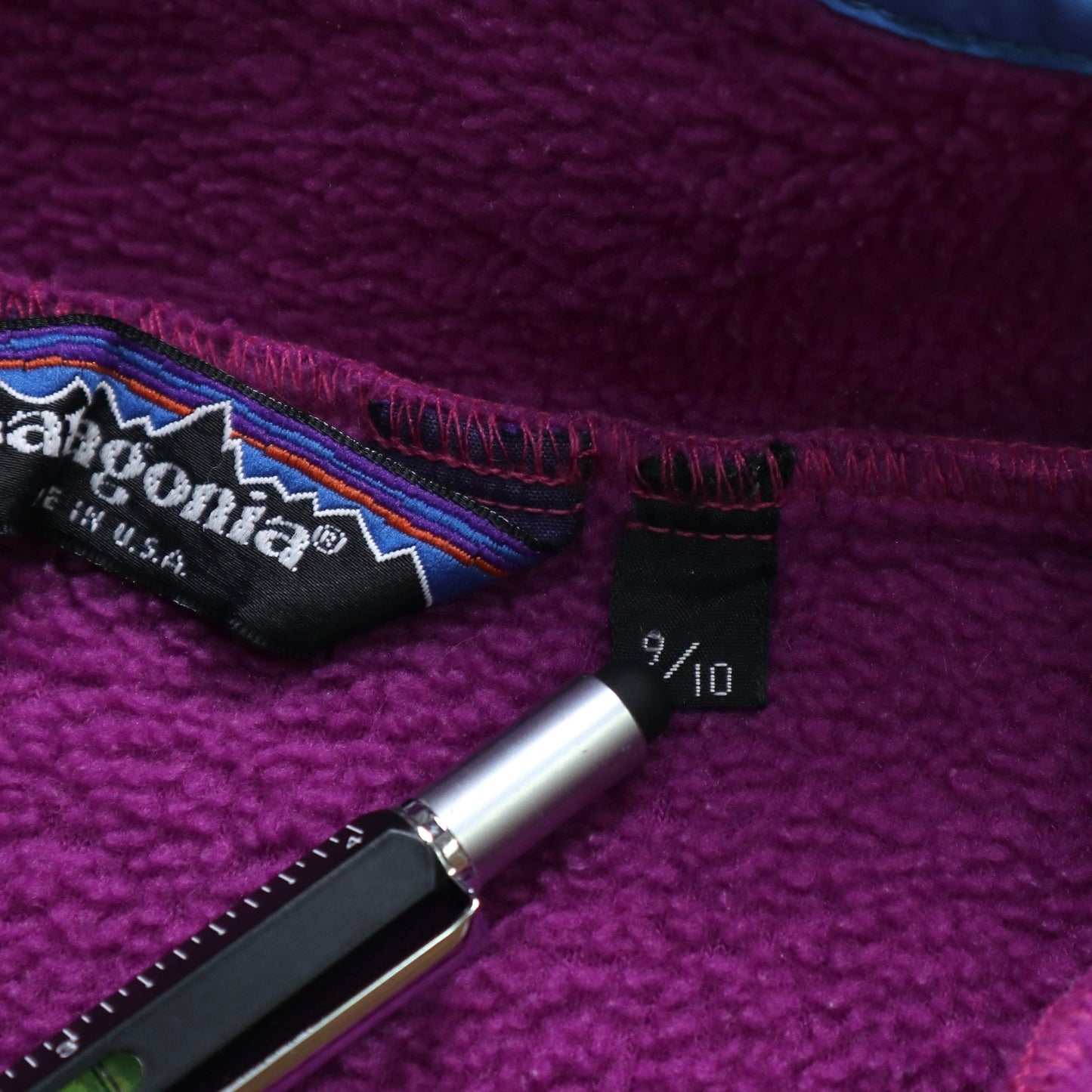 80s Patagonia 美國製 紫色抓毛絨套頭衫 - 富士鳥古著