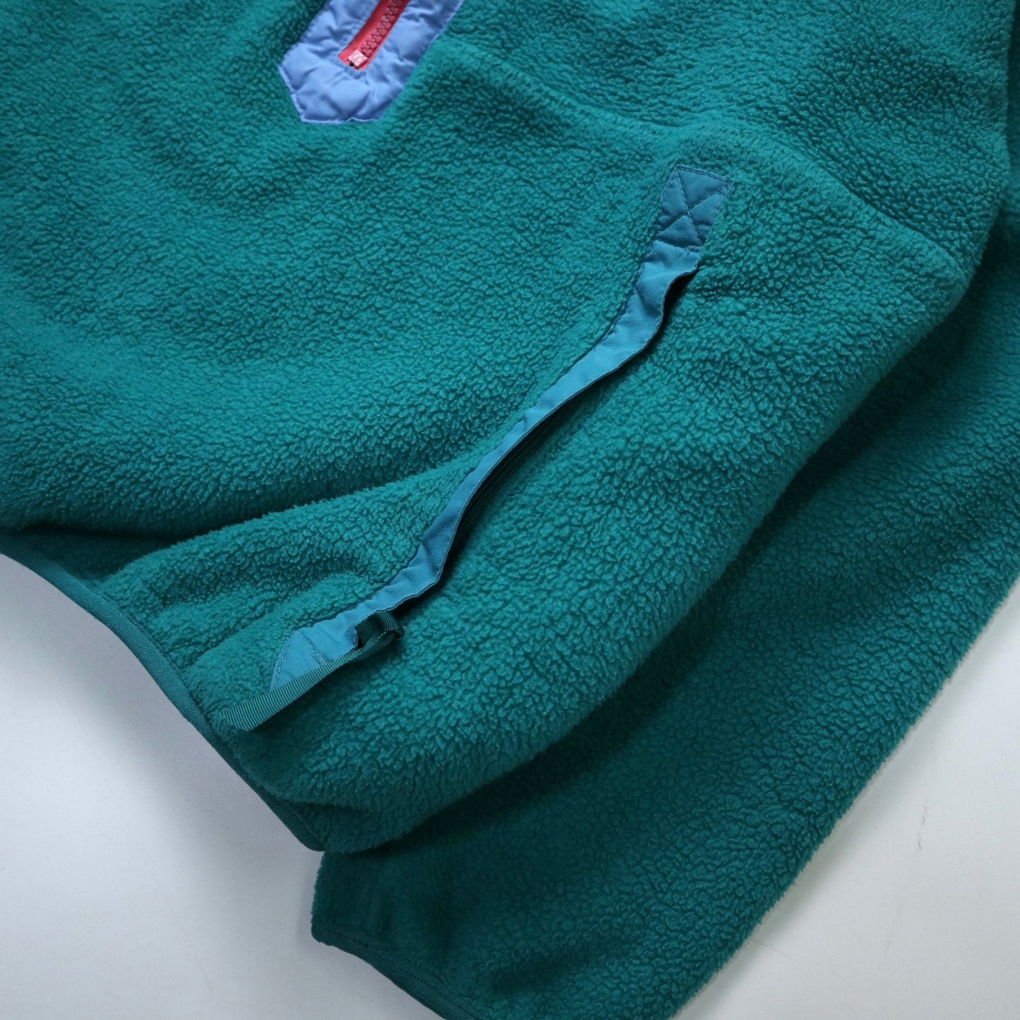 80s Patagonia 美國製 綠色抓毛絨套頭衫 - 富士鳥古著