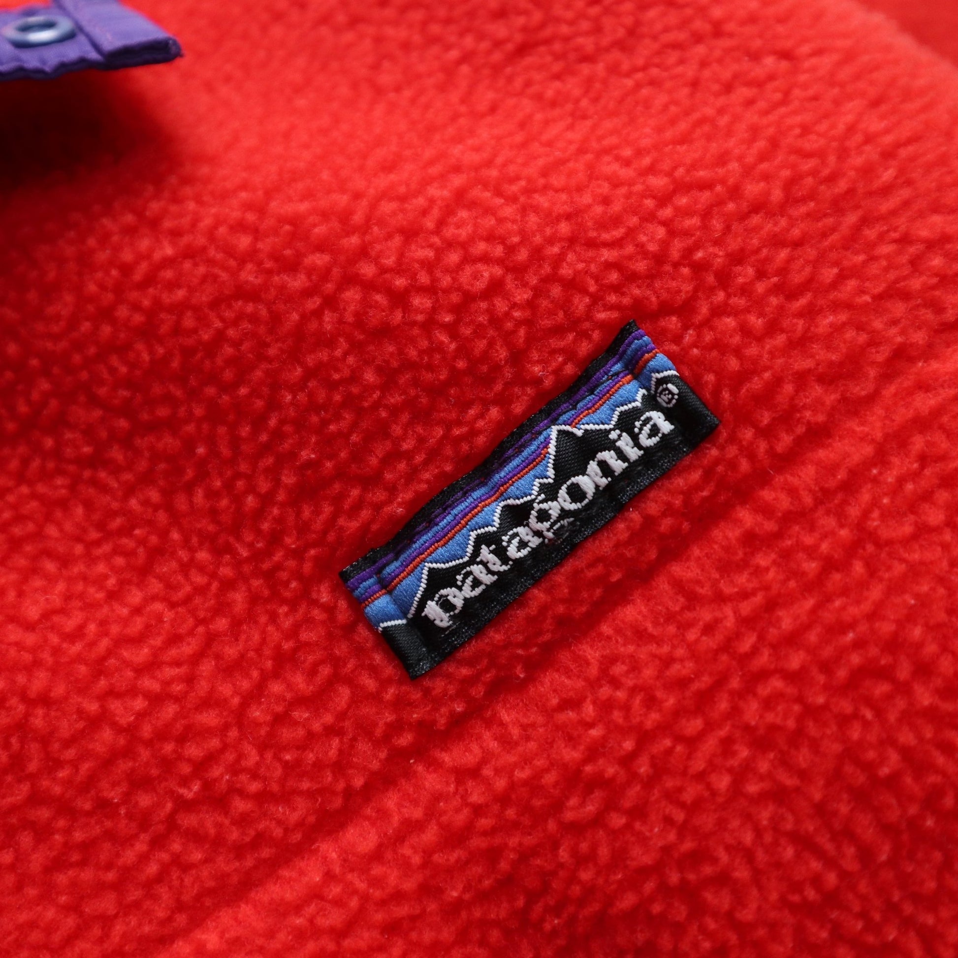 80s Patagonia 美國製 紅色抓毛絨套頭衫 - 富士鳥古著