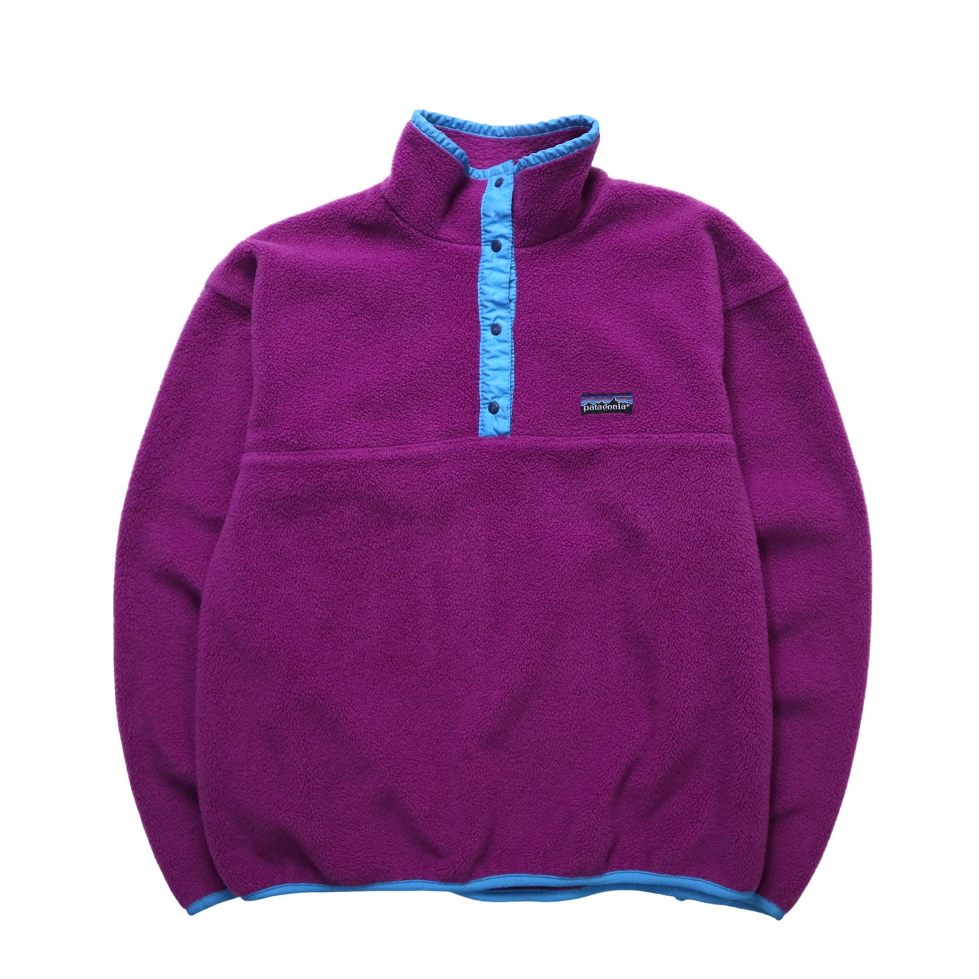 80s Patagonia 美國製 紫色抓毛絨套頭衫 - 富士鳥古著