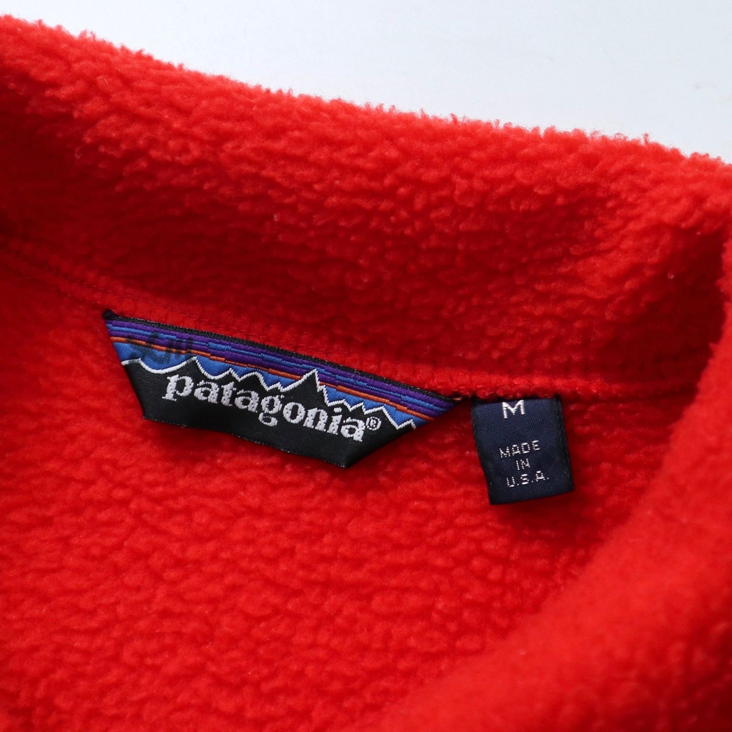 80s Patagonia 美國製 紅色抓毛絨套頭衫 - 富士鳥古著