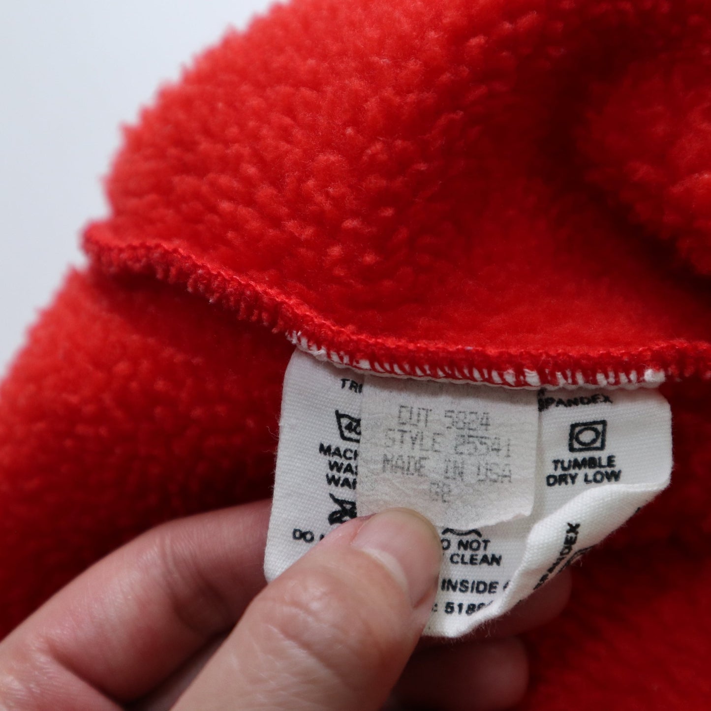 80s Patagonia 美國製 紅色抓毛絨套頭衫 - 富士鳥古著