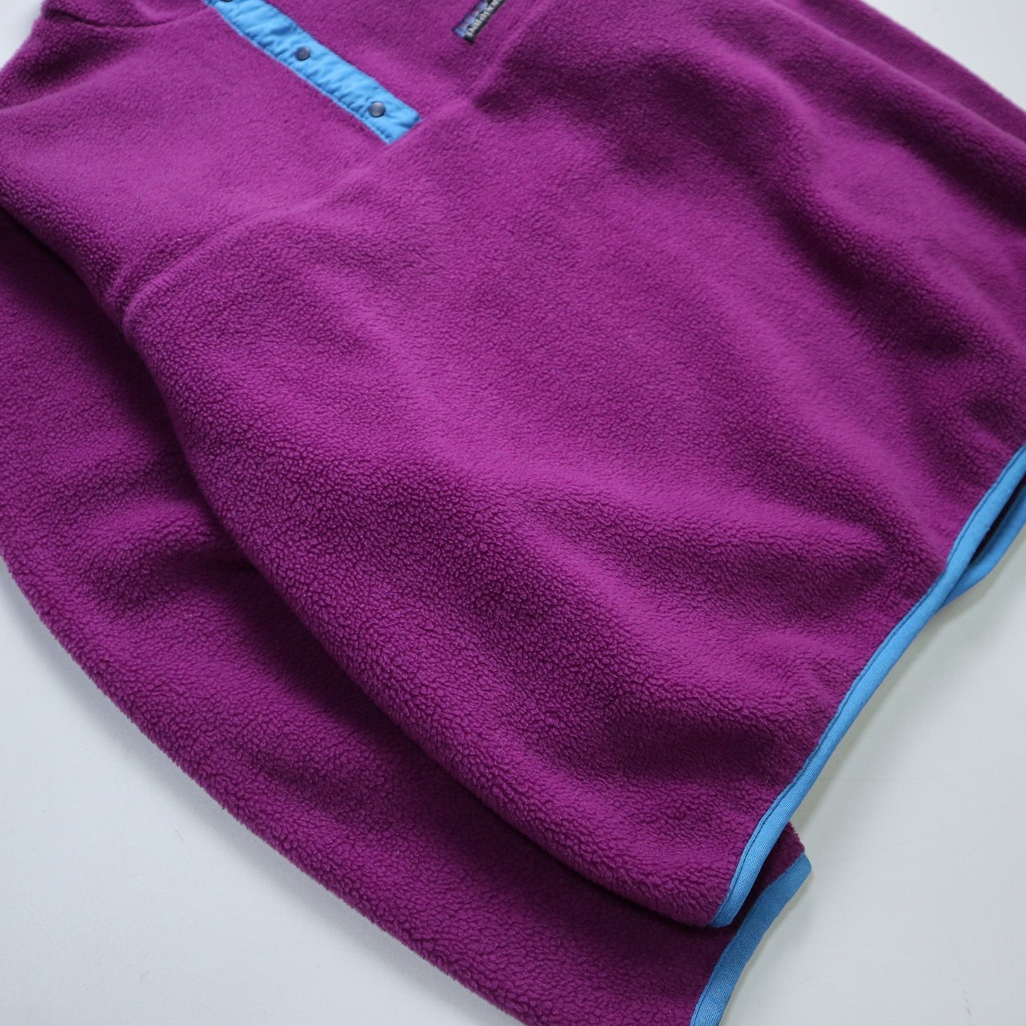 80s Patagonia 美國製 紫色抓毛絨套頭衫 - 富士鳥古著