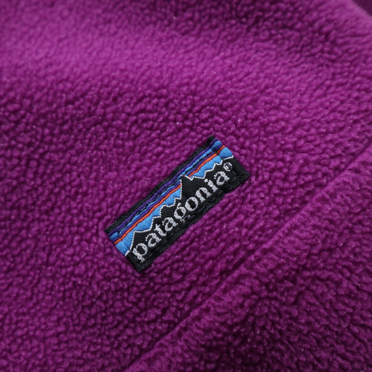 80s Patagonia 美國製 紫色抓毛絨套頭衫 - 富士鳥古著