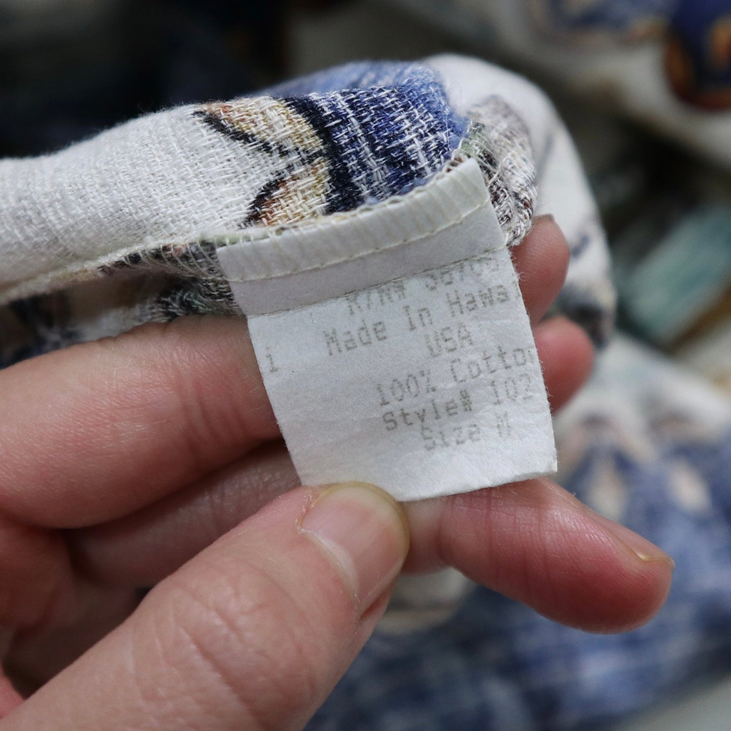 80s RJC 夏威夷製 Barkcloth 椰子樹圖騰 夏威夷襯衫 - 富士鳥古著