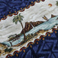 80s RJC 夏威夷製 Barkcloth 椰子樹圖騰 夏威夷襯衫 - 富士鳥古著