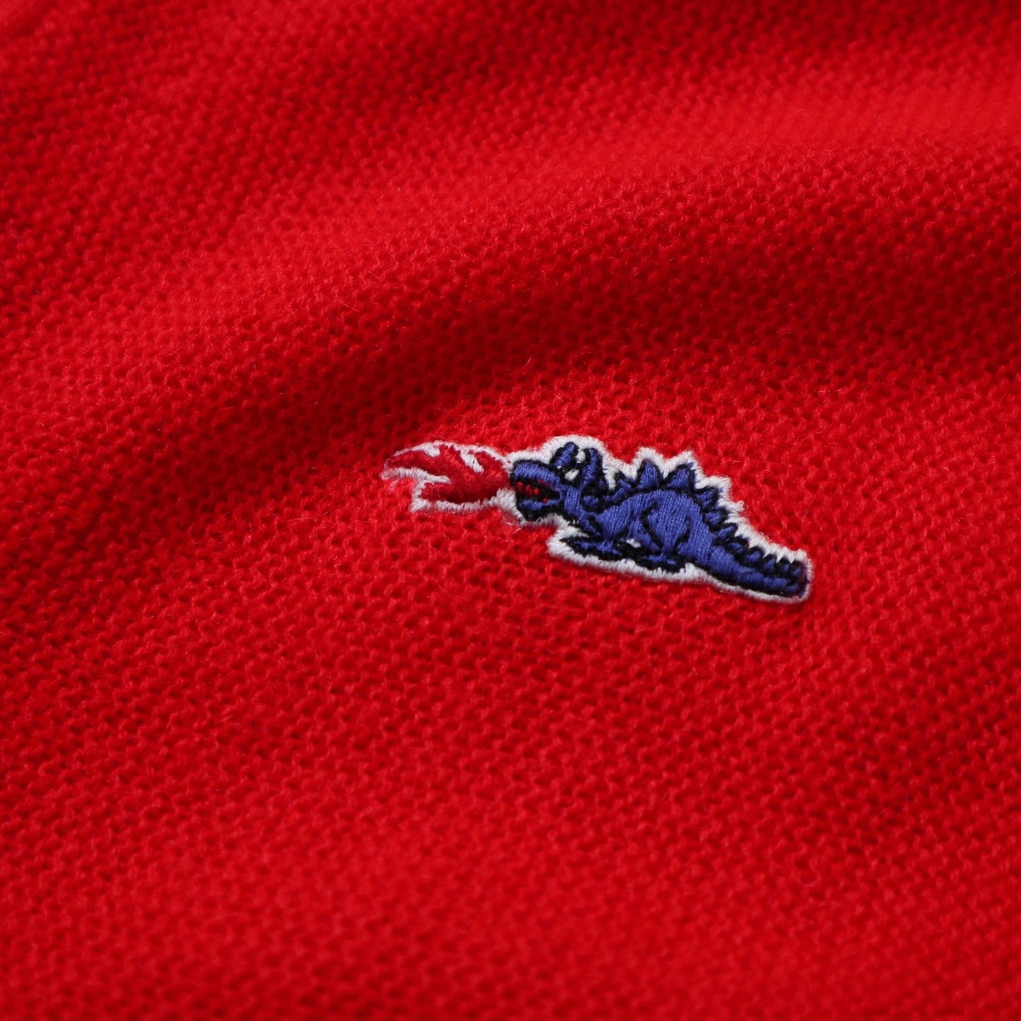 80s Sears Dragon logo 紅色開襟針織衫 - 富士鳥古著