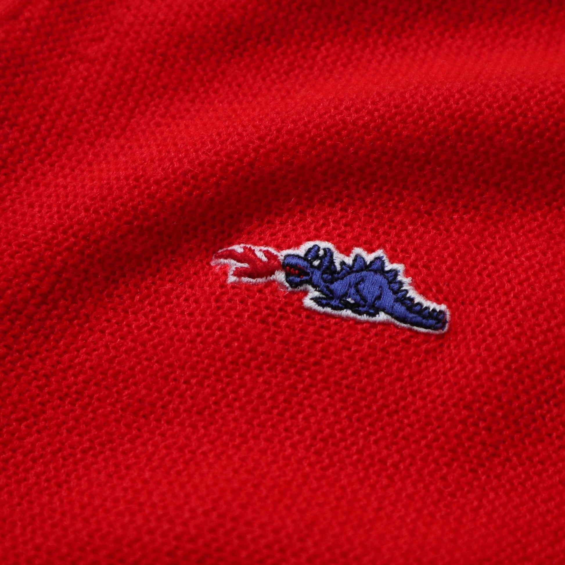 80s Sears Dragon logo 紅色開襟針織衫 - 富士鳥古著
