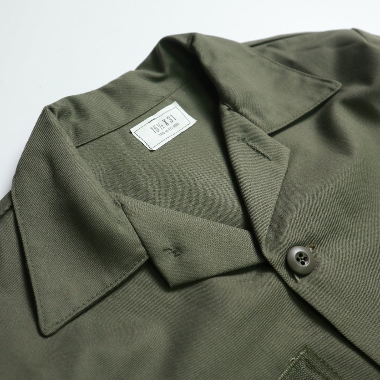 80s US ARMY OG507 Utility Shirt 美軍公發軍襯衫 - 富士鳥古著