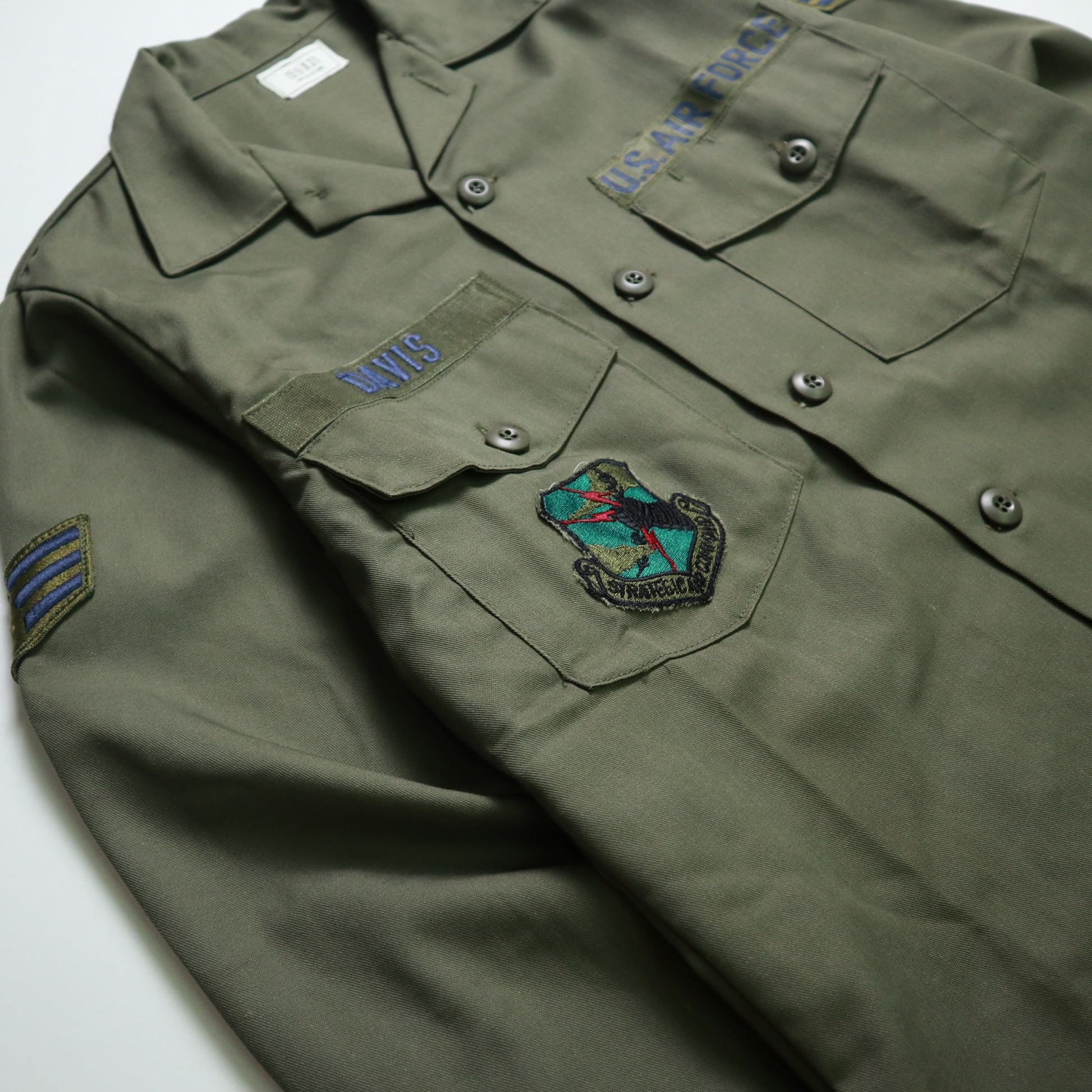 80s US ARMY OG507 Utility Shirt 美軍公發軍襯衫 - 富士鳥古著